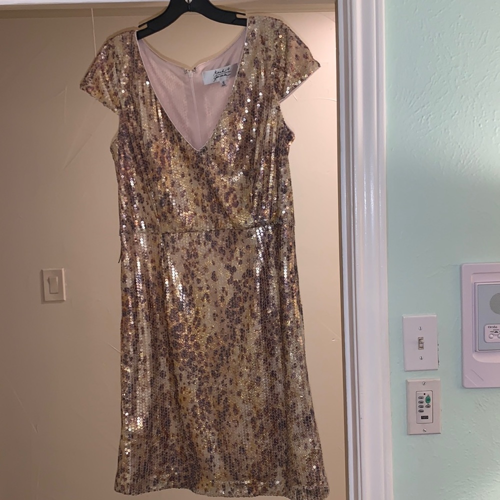 Badgley Mischka by Mark & James sequin dress